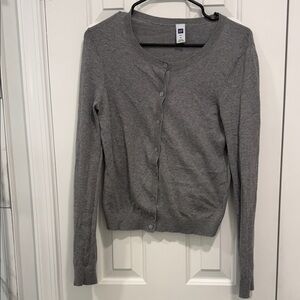 GAP Women's Gray Cardigan Sweater